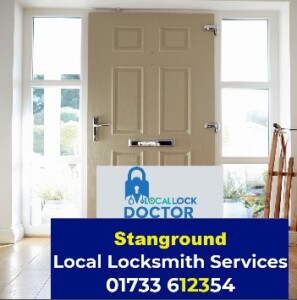 Image of door saying Stanground Local Locksmith Services